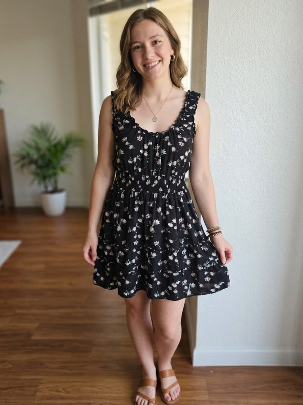 ​No Boundaries Summer Bundle Floral Mini Dress & Romper Set Women's 2-Pc Lot Lg